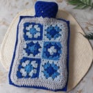 Perfectly Imperfect Crochet Hot Water Bottle Cover Granny Square 