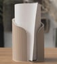 Japandi Ribbed Napkin Holder Modern Minimalist Table Decor 3D Printed