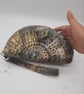 Gold and grey, beaded clutch bag, with wristlet,  - Image 3