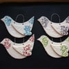 Set of 4 Ceramic bird decorations special offer