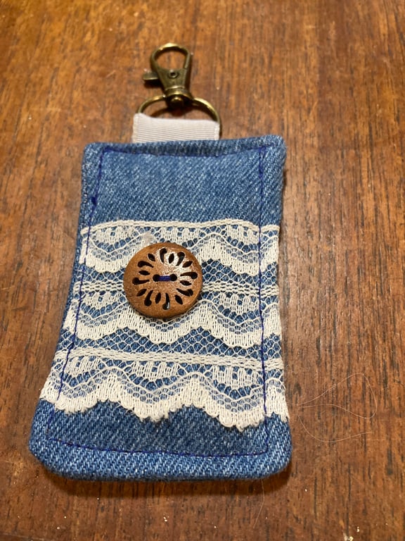 Denim key fobs