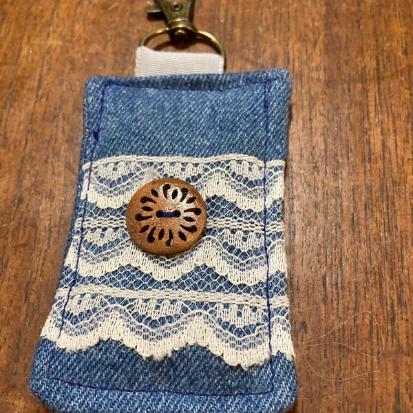 Denim key fobs