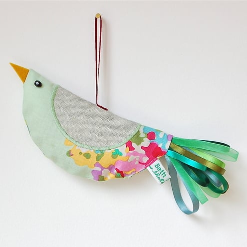 Mint Green Lavender Bird