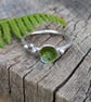 Silver and enamel ring, silver lichen ring, nature lover jewellery - Image 2