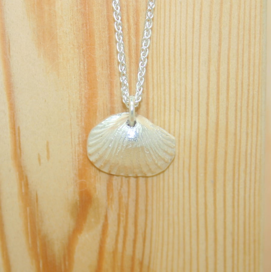 Fine Silver  Sea Shell Necklace