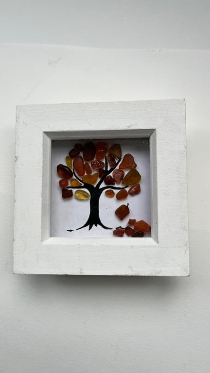 Seaglass Autumn leaves tree brown picture 