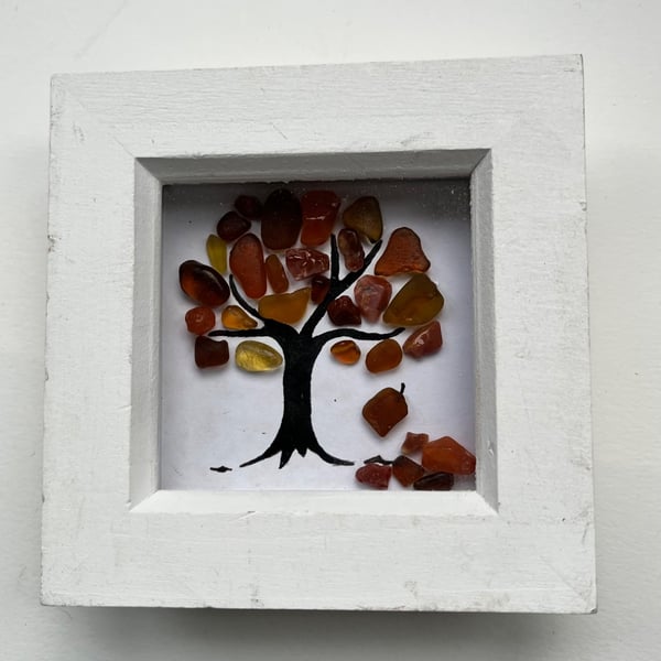 Seaglass Autumn leaves tree brown picture 