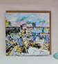 Deckchairs – Margate Harbour Greeting Card - Image 3