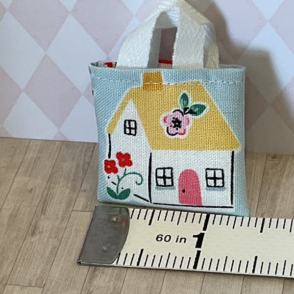 Dolls house tote bag 12th scale perfect for mice! 