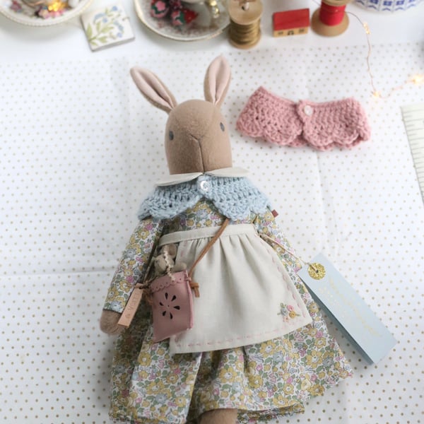Reserved listing for Connie - Heirloom Liberty Bunny Betsy Ann pale yellow