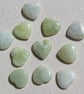 6 Green Jade Solid Gemstone Polished Hearts - 20mm - Chakra Crafting - Image 5