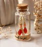 Orange & Gold Earrings in a Bottle – A Little Gift with a Big Surprise 