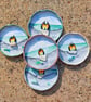 Handmade Sea Glass Penguin Fridge Magnet, Meaningful Coastal Keepsake Gift - Image 9