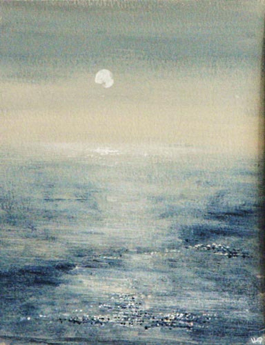 Original painting ocean sparkles beach coastal original acrylic painting winter 
