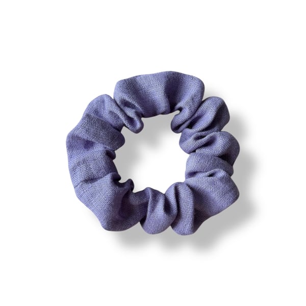Lavender Linen Scrunchie - Regular