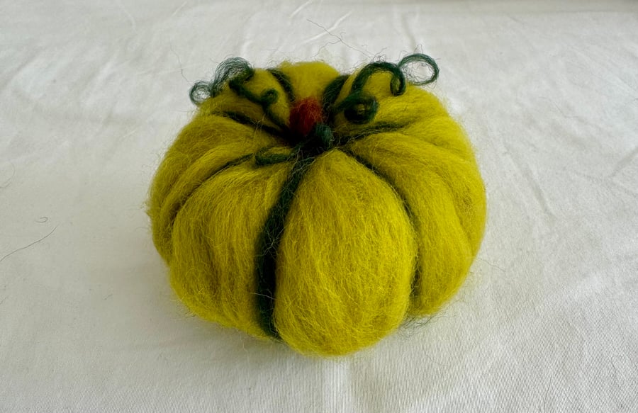 Felted Autumn Squash Decoration