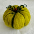 Felted Autumn Squash Decoration