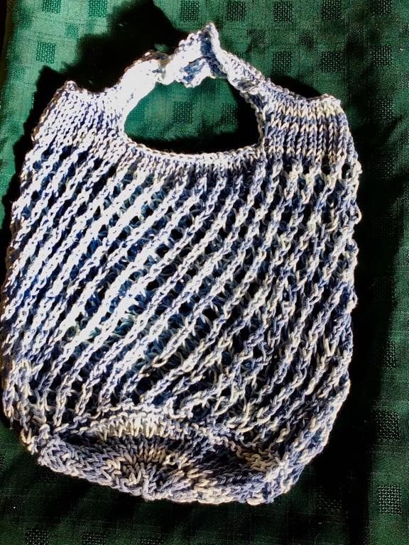 Market Bag 100% Cotton Faded Denim 