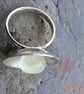 Luminous Moonstone Dome Ring A Whisper of Magic & Light. SILVER 925 - Image 2