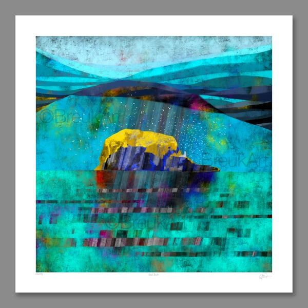 East Rock (Bass Rock). Large Giclee print