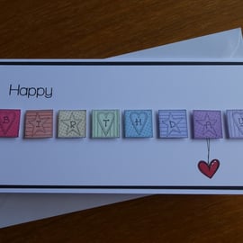 Pastel Rainbow Birthday Card