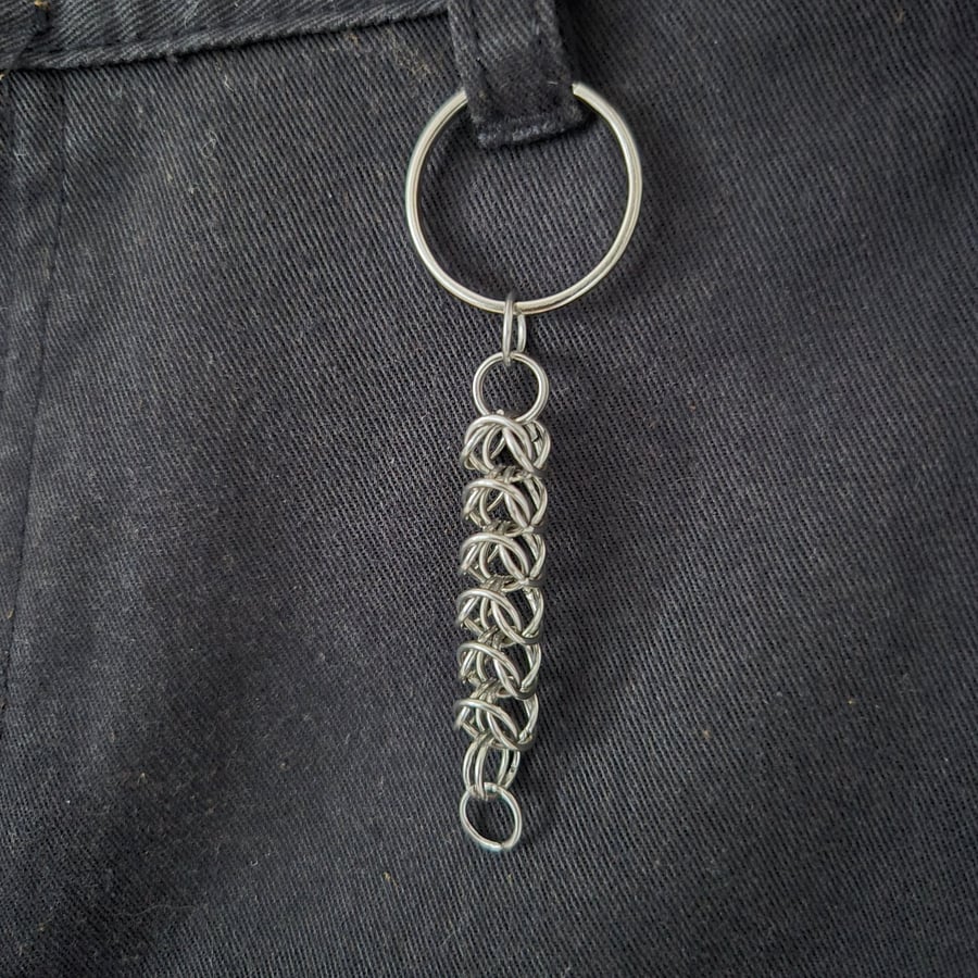 Box Chain Chainmaille Keyring