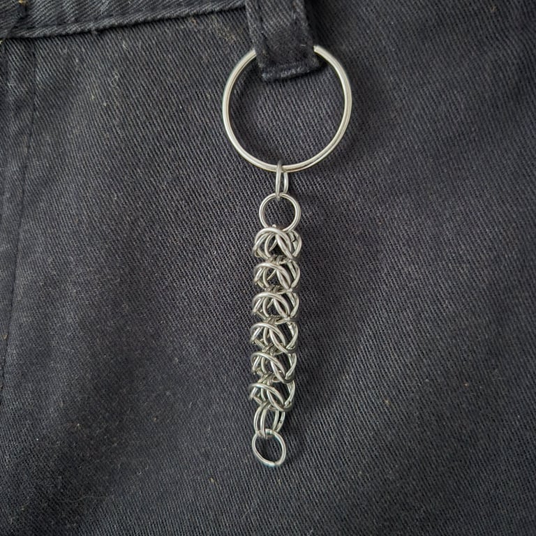 Box Chain Chainmaille Keyring