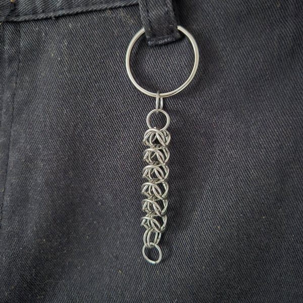 Box Chain Chainmaille Keyring