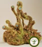 Needle Felted Moss Monster. Handcrafted Forest Guardian, Fantasy Sculpture.