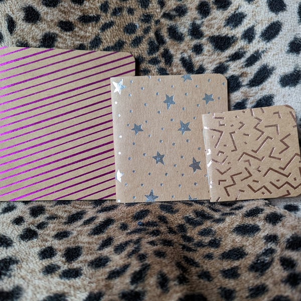 3 Pack Variety Small Notebooks