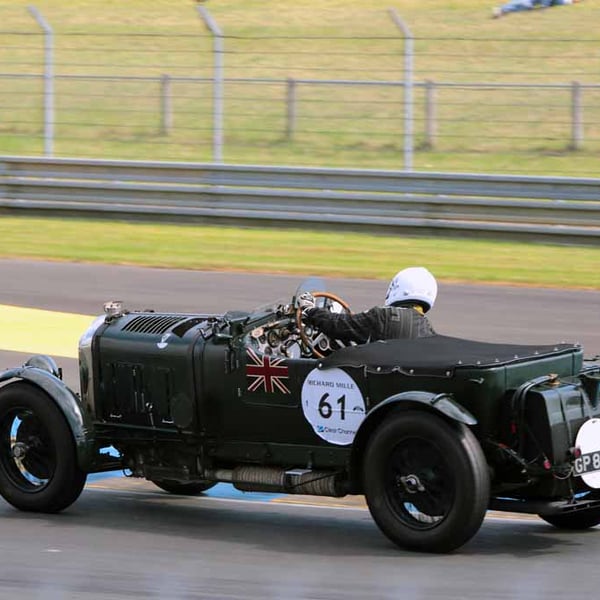 Bentley 4,5 Litre Blower Sports Car Le Mans Classic Photograph Print