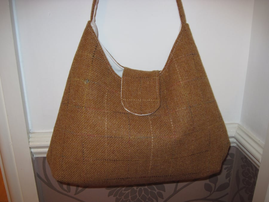 Ladies 100% Harris Tweed Wool Shoulder Bag