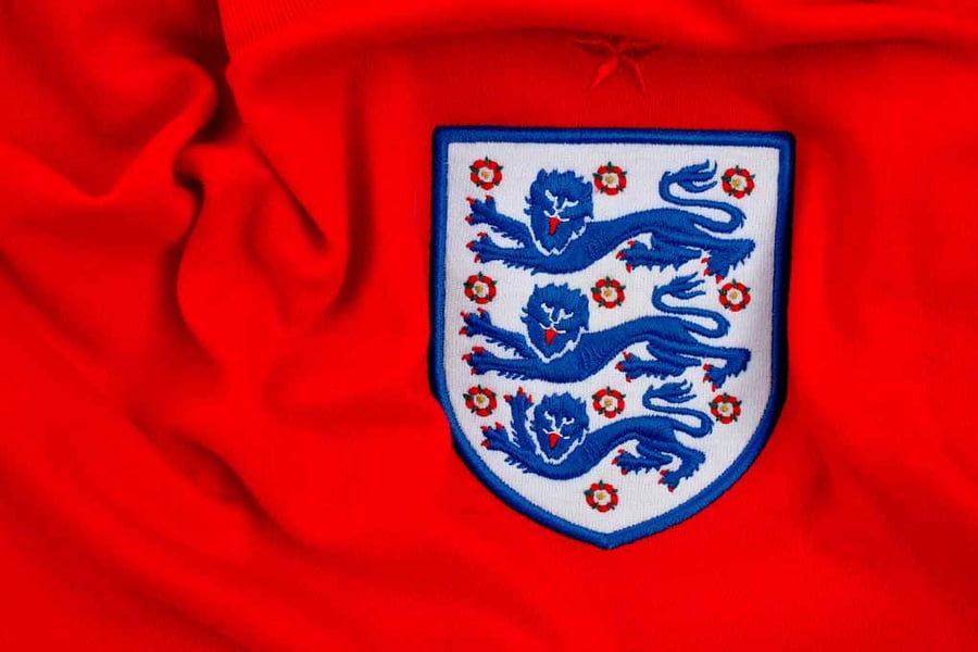England Three Lions Photograph Print