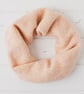 SAMPLE Scatter snood cowl - nectarine and white