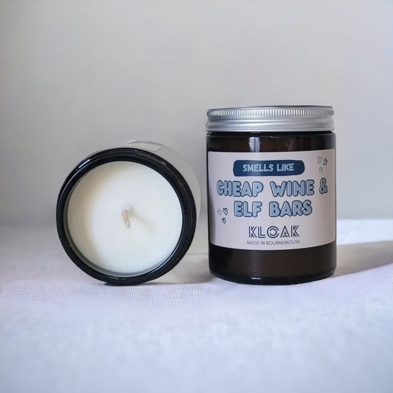 Smells Like Cheap Wine and Elf Bars Candle