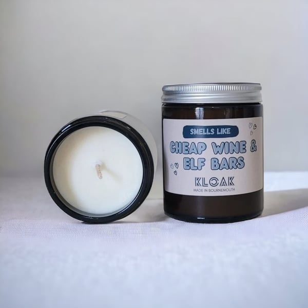 Smells Like Cheap Wine and Elf Bars Candle