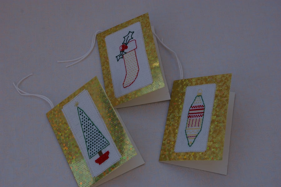 Gift Tags Christmas Cross Stitch