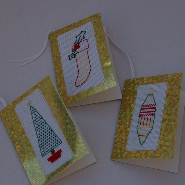 Gift Tags Christmas Cross Stitch