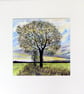 Original Watercolour Painting of Fen  Oak Tree - Image 6