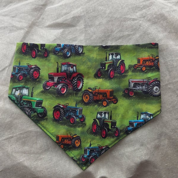 Elasticated slip-on Dog Bandana - Size M-L