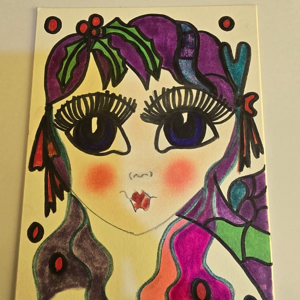 Christmas Fairy Drawing 