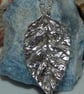 Fine Silver Leaf Pendant - Image 2