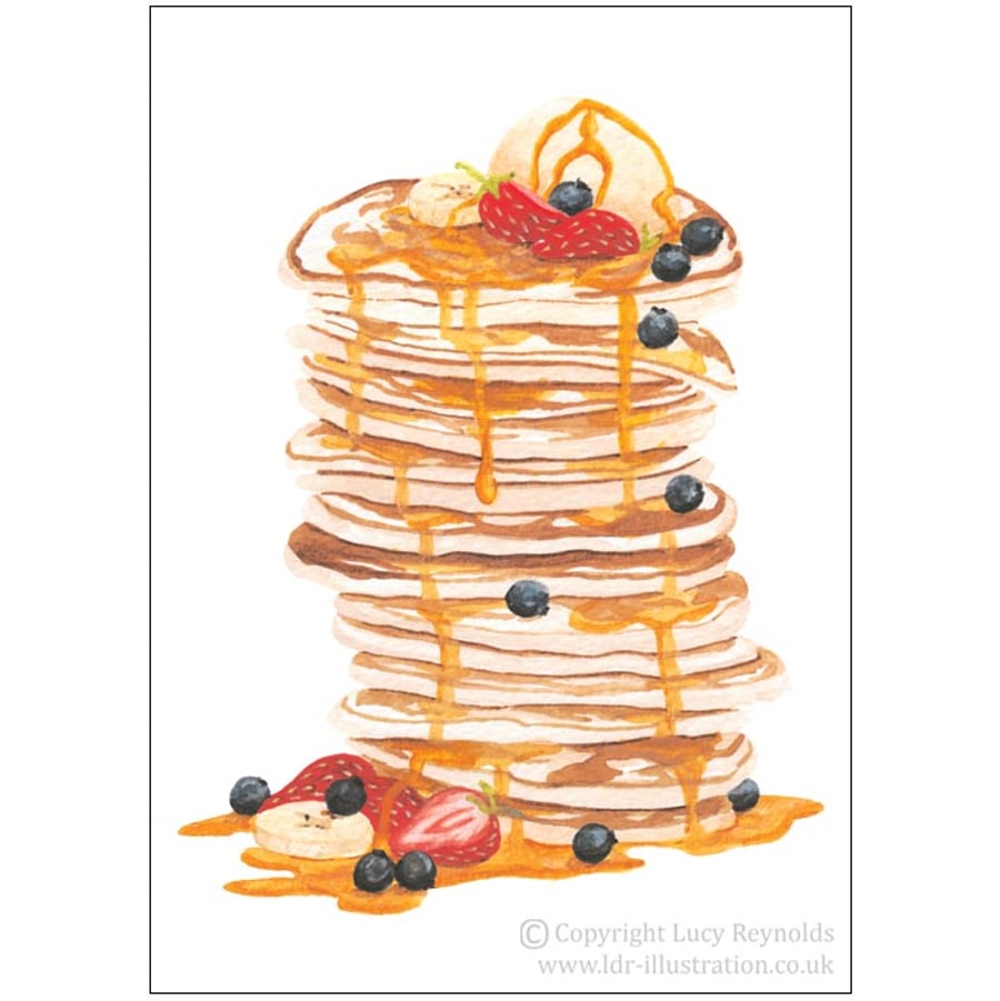 Pancakes Card A6