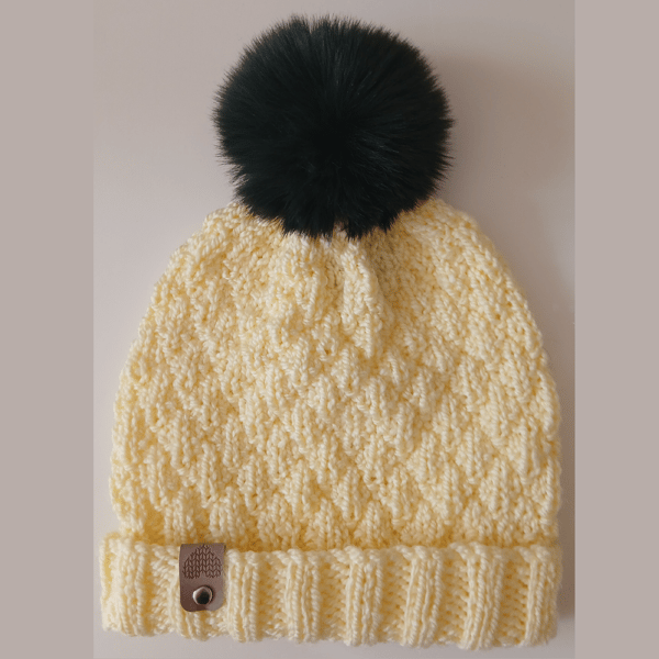 KNITTING PATTERN PDF Lemon Seersucker Hat