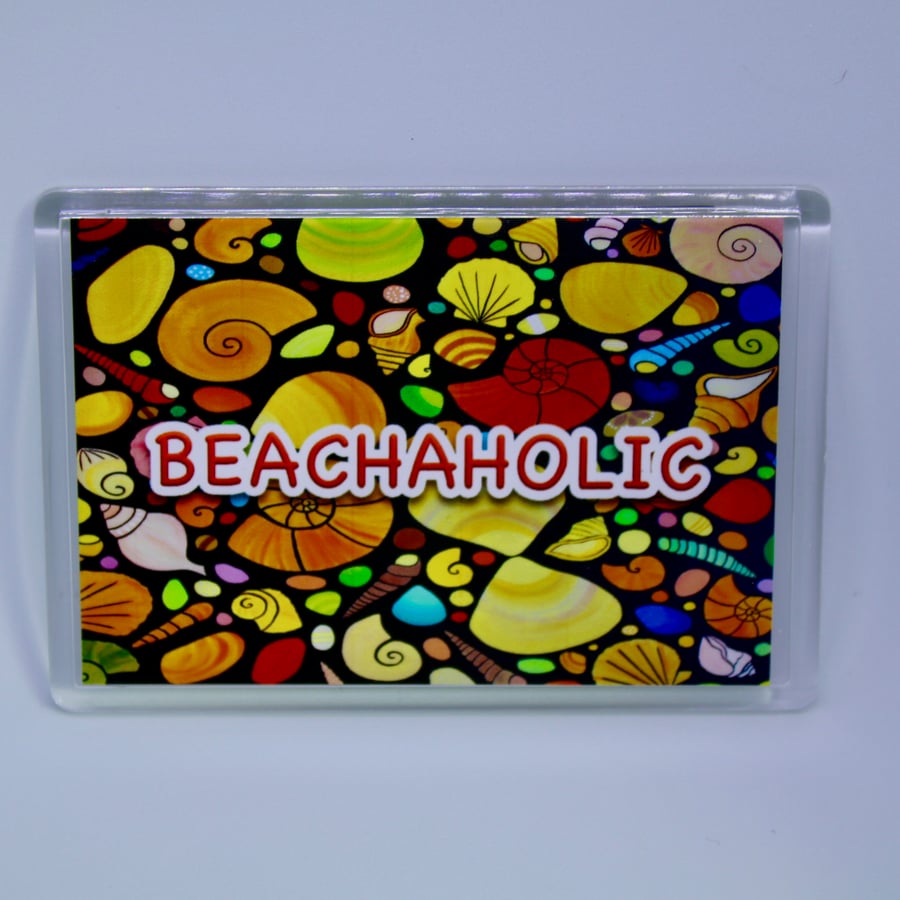 BEACHAHOLIC FRIDGE MAGNET