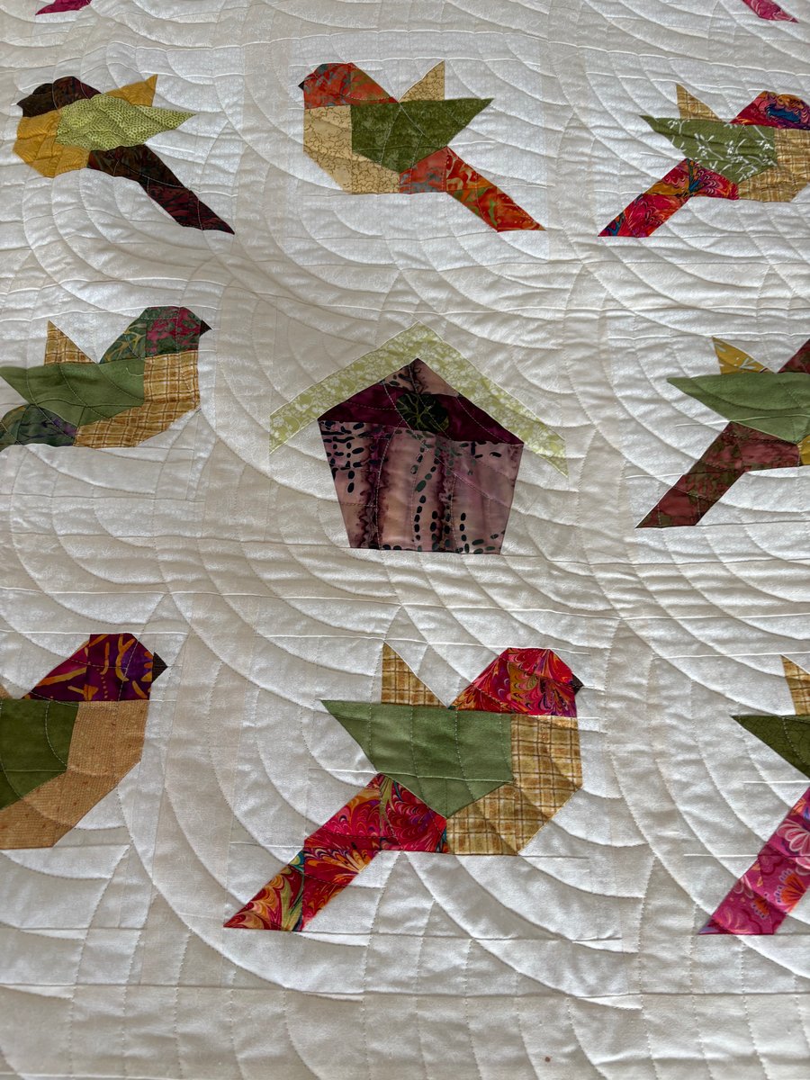 Handmade Quilt 'Birds of a Feather'