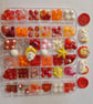 Craft supplies bundle: Sunshine theme.  beads, charms and buttons