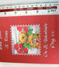 Valentine's card  (Bear & roses) With Love & Kisses on St Valentines Day xx - Image 4