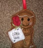Gingerbread With Love Decoration - Image 1