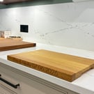 Personalised Iroko Chopping Board - Engraved Solid Wood Serving Kitchen Board 